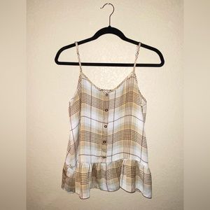 Charming Charlie’s Yellow Plaid Tank